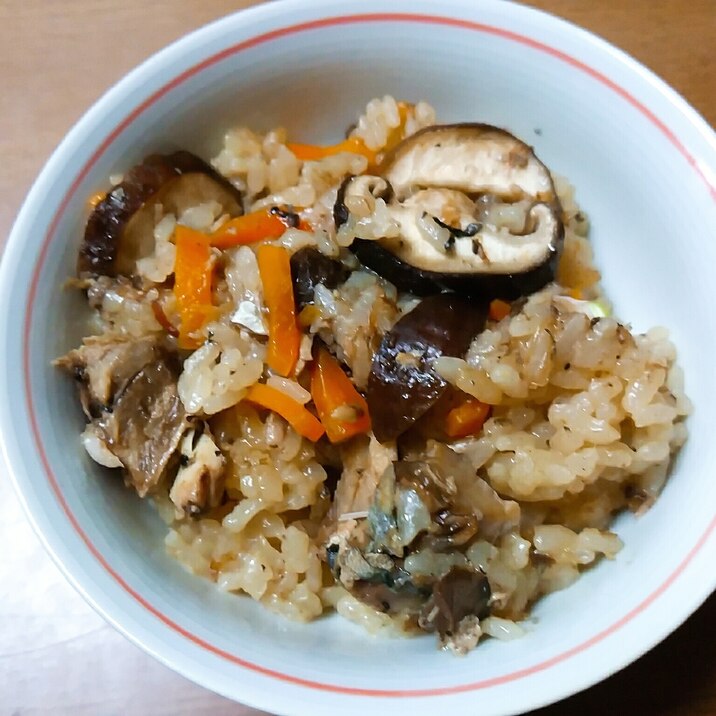 サバ缶の炊き込みご飯